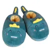 Size 35-42 Indoor Slippers Cute Bear dinosaur Warm Woman Girl Unisex non-slip cotton Slipper Gift qq836 210625