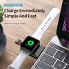 المحمولة شاحن لاسلكي مغناطيسي iwatch USB شحن حوض ساتيو شحن كابل ل أبل ووتش 4 5 6 SE سلسلة