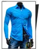 Long Sleeve Casual Cotton Shirt Men Solid color Dress Shirt Men Spring Fashion Brand Famous Homme business White