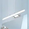 Lampade da parete Lampada moderna a Led Dorato/Cromo/Nero 40CM9W/50CM12W Luce frontale a specchio Luci da toeletta per bagno in alluminio Trucco per toilette