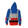 Felpe con cappuccio da uomo Felpe con cappuccio Anime Henry Cosplay Danger Zip Up Felpa con cappuccio Captain Man Felpa con cappuccio stampata in 3D Cappotto per giacca casual per adulti