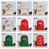 Newest Christmas Pattern Sack Santa Canvas Drawstring Package Children Gift Bags Candy Chocolate Storage Bag Festival Supplies