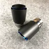 1 pièce de qualité supérieure Akrapovic tuyau d'échappement AK adapté pour toutes les voitures bleu inoxydable Stear en Fiber de carbone silencieux pointe buses