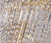 Escalier de luxe Lustre Éclairage Gold Home Decor Lampe en cristal Design Spiral Design Hall de hall de couloir Longue suspension Luminaire