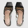 2021 fashion metal buckle leather flat sandals designer luxurys womens Size 35-42