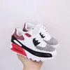 Nike Air Max 90 2018 Infant Bébé Garçon Fille Enfants Jeunesse Enfants 350 Chaussures de course à pied Chaussures de sport Pirate Noir classique 90 Baskets