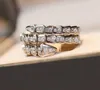 2022 럭셔리 품질 클래식 다이아몬드 반짝이 다이아몬드 디자이너 쥬얼리 Bijoux 레이디 꽃 모양 결혼식 파티 PS4910