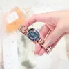 New Selling Watch Women Fashion Luxury Creative Quartz Watches Rose Gold Stainless Steel Band Casual Wristwatch reloj mujer225r