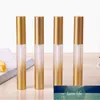 30/100 Stück 5 ml leere Lipgloss-Röhren Farbverlauf Schwarzgold Nachfüllbare Makup-Kosmetik-Lipgloss-Tönungs-Basisbehälter Reiseflaschen Fabrikpreis Expertendesign Qualität