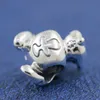 925 Sterling Silver Lovely Cartoon Puppy Bead Fits European Jewelry Pandora Style Charm Armband