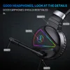 HXSJ New USB Headset Wired Gaming Headset 71 with Microphone RGB Luminous PC Notebook Suitable for Black F166205322