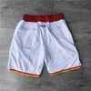 2021 Team Basketball Short Don współmarkowe szorty sportowe Hip Pop Pant z kieszenią na suwak spodnie dresowe fioletowy biały czarny czerwony niebieski męskie szyte