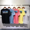 Camiseta con estampado de letras para hombre, camiseta de manga corta de verano Hi-street, camisetas de gran tamaño de Hip Hop, camisetas de algodón