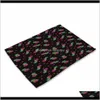 Runner Cloths Textiles Home & Garden Drop Delivery 2021 Pattern Mat Pine Printing Table Napkin Placemat Kitchen Decoration Dining Accessories