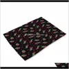 Runner Cloths Textiles Home Garden Drop Delivery 2021 Motif Tapis Pin Impression Table Serviette Napperon Cuisine Décoration Salle À Manger Accessoires