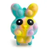 Fidget Toys Rabbit Push Bubble Allevia lo stress Spremere Antistress Easter Bunny Gift per Boy Girl Bambini Adulti Decompression Vent Silicone