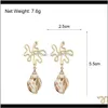 Свиная люстра доставка 2021 Boho Long Shell Hollow Alloy Подвеска Drop Beach Jewelry Уникальные дизайнерские натуральные серьги для женщин