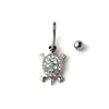 Wyczyść Kolor Styl Tortoise Button Button Pierścień Piercing Body Jewlery 1.6 * 11 * 5/8 Belly Ring Body Jewelry C3