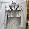 gray lace jacket