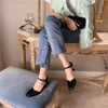 Moda Kadın Sandalet Terlik Ayak Bileği Kayışı Ince Yüksek Topuklu Siyah Beyaz Sarı Pembe İlkbahar / Sonbahar Bayanlar Sandalet Ayakkabı Kadın 39 210513
