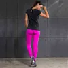 Sportowe spodnie do jogi Kobiety Kompresyjne Legginsy Bieganie Północne Trening Rajstopy Gym Sport Femme H1221