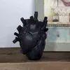 Anatomical Heart Shape Flower Vase Nordic Style Pot Dried Vases Sculpture Desktop Plant for Home Decor Ornament Gifts 211215