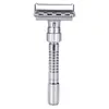 Adjustable Double Edge Shaving Safety Razor Shaver Blades Zinc Alloy Chrome Razors With Case