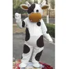 Halloween branco e preto leite vaca mascote traje de alta qualidade desenhos animados anime tema caráter adulto tamanho Natal carnaval festa de aniversário fantasia vestido