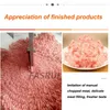 Multi-funções automática imitação manual manual de carne máquina de desbastamento da máquina de enchimento do cogumelo de Shiitake