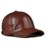 Spring Genuine Leather Baseball Sport Cap Hat Women's Men's Winter Warm Brand New Cow Skin Leather Newsboy Caps Hats 5 Colors Q0911