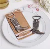 Ouvre-bouteille créatif attelé Cowboy Boot Western Anniversaire Mariage Mariage Faveurs et cadeaux Party Outil mignon EWA6470