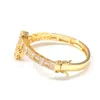 Mode Iced Out CZ Baguette Offenes Armband Luxus Gold 6 4mm Breite Handgelenk Für Männer Frauen Rapper Schmuck bangle3213