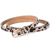 Cinturones de diseñador Cinturón de cuero delgado para mujer Color sólido Adorno de cintura o caderas 10 tamaños 1,5 cm de ancho Cintura de leopardo Cummerbund Ladies A jllysL