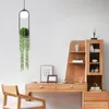 DIY Ring Pflanze Anhänger Lichter Schwarz Blumentopf Hängen Lampe Esszimmer Bar Restaurant Home Decor Leuchten