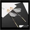 Europe Fashion Jewelry Womens Vintage Butterfly Wing Pattern S163 HBFOQ CLIPON SCREW BACK 9SRWO