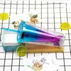 Creative Mermaid Design Sippy Cup Mug 350ml Gradiente Coda di pesce Bicchiere Tazze di plastica a prova di fuoriuscite Regalo di compleanno per bambini