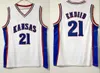 Kansas Jay Wilt Chamberlain Jersey 13 Men College Joel Embiid 21 Paul Pierce 34 Andrew Wiggins 22 Josh Jackson 11 Blue White