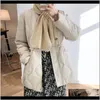 Parkas Outerwear Coats Clothing Apparel Drop Delivery 2021 Standing Collar Dstring White Duck Down Jacket Womens Waist Long Loose Baseball Un