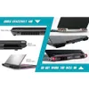 EUA estoque laptop pads fan refrigerador com exibição de temperatura, refrigeração rápida, detecção de temperatura automática, 13 velocidade do vento, perfeito para jogos de jogos Nintendo A58