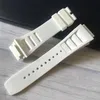 28mm 실리콘 고무 스프링 바 시계 밴드 스트랩 RM011