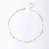 Tocona INS Mode Schlüsselbein Kette Halskette für Frauen Einfache Aushöhlen Geoemtry Legierung Metall Einstellbare Schmuck 17029 G1206