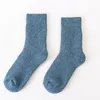 Зимние теплые носки для густых шерстяных носков высококачественные тепловые снежные носки супер густые дышащие сплошные цветные кашемирные носки экипажа