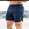 Mannen fitness bodybuilding shorts man zomer training mannelijke ademend mesh snelle droge sportkleding jogger strand korte broek 210629