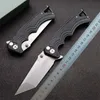 Särskilt erbjudande Flipper Folding Kniv 8CR13MOV Stone Wash TANTO POINT BLADE Glas-förstärkt polyamidhandtag Kullager Mappknivar