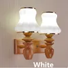 Schlafzimmer Holzbett LED Lampe Einfache Wohnzimmer Eingangskorridor Treppe Holzkunst moderne warme dekorative Wand 220 V Lampen