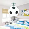 Plafonniers LED Football Lumière 220V E27 Bar Club Lampe Creative Enfants Garçon Chambre Décoration Sport Ballon De Football Luminaire