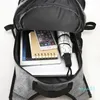 어깨 가방 망을위한 국경이있는 비즈니스 안티 도난 방지 배낭 15.6 인치 컴퓨터 가방 USB 잠금 가방
