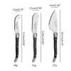 3pcs Laguiole Cheese Kniv Set Smörspridare Röd regnbåge Knivar Skrapa Slicer Cutter Tool Bar Tillförsel 5.9''15.9cm 210928