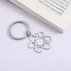 The Bigbang Theory Atom Key Chain Women Men Stainless Steel Physics Chemistry Science Pendant Keyring Holder Jewelry Gift