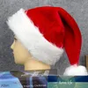 Sombrero de Navidad clásico Niños adultos Grueso Cálido Santa Rojo Blanco Gorro Gorro Sombreros Adornos decorativos Sombrero de fiesta de Navidad Regalo de Navidad Fac262I